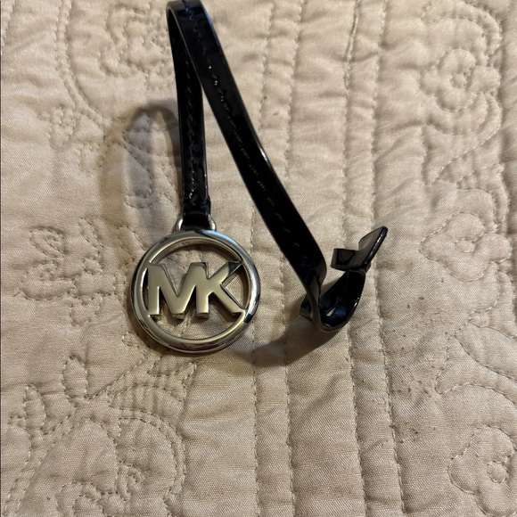 Michael Kors Black Leather MK Charm - Picture 2 of 6